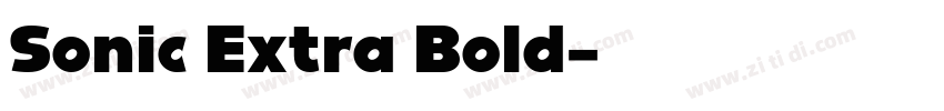 Sonic Extra Bold字体转换